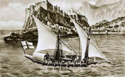 feluca genovese XVIII secolo